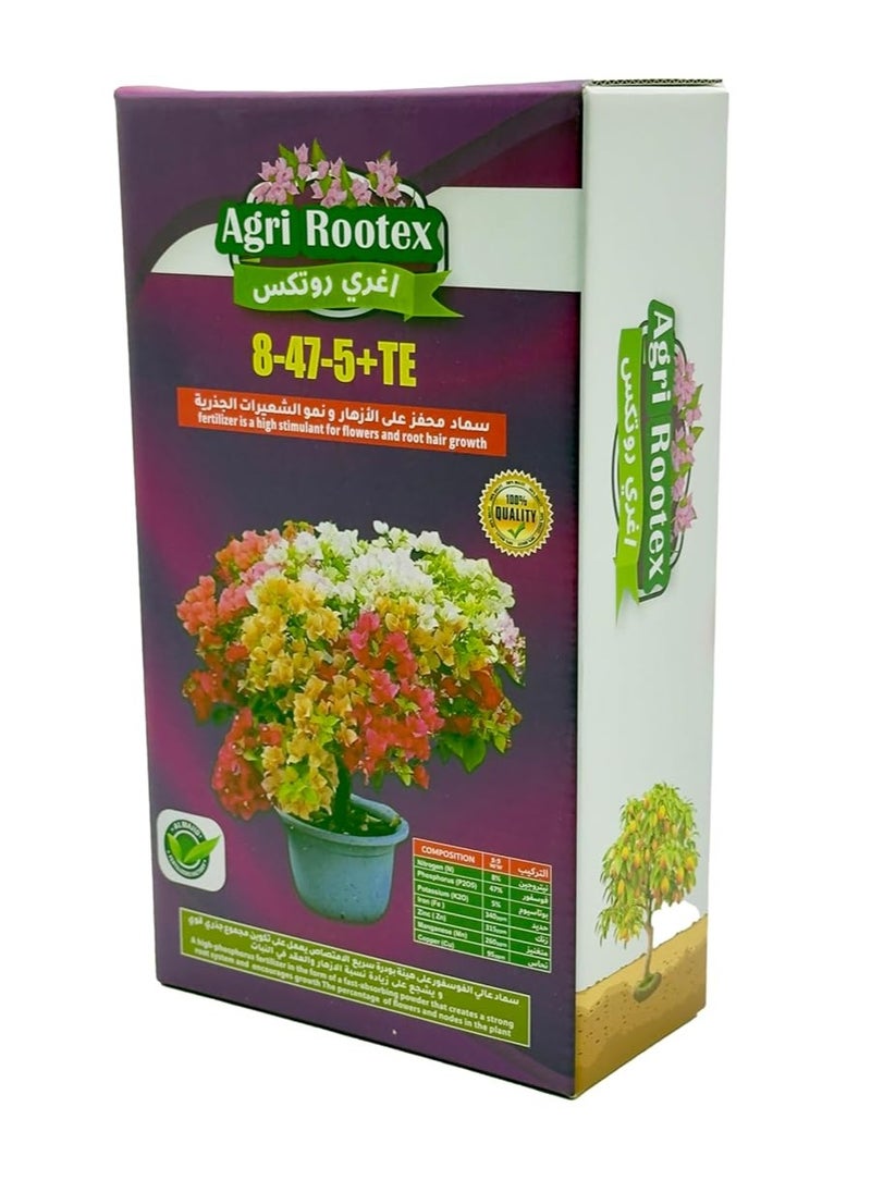 Generic AGRI ROOTEX, 8-47-5+TE High Phosphorus Fertilizers For A Strong Root System & For Flowering Plants 100 Grams, Enhances Flower Bud Development, Leading to Higher Yields  - Image 3