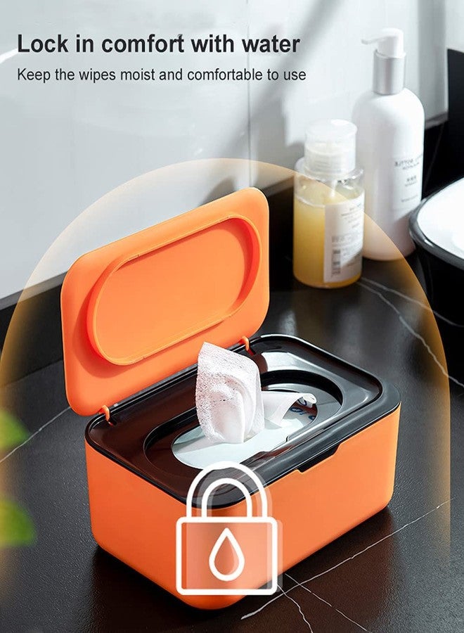 Mishrit Diaper Wipes Dispenser Baby Wipes Case, Baby Wipe Holder Keeps Wipes Fresh, Non-Slip, Easy Open & Close Wipe Container - Image 2