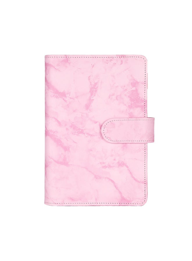 Dimension Stationery Korea Girl's Heart Macaron Loose-leaf Notebook Pu Hand Account Book Notebook Hand Account Book Travel Book - Image 1