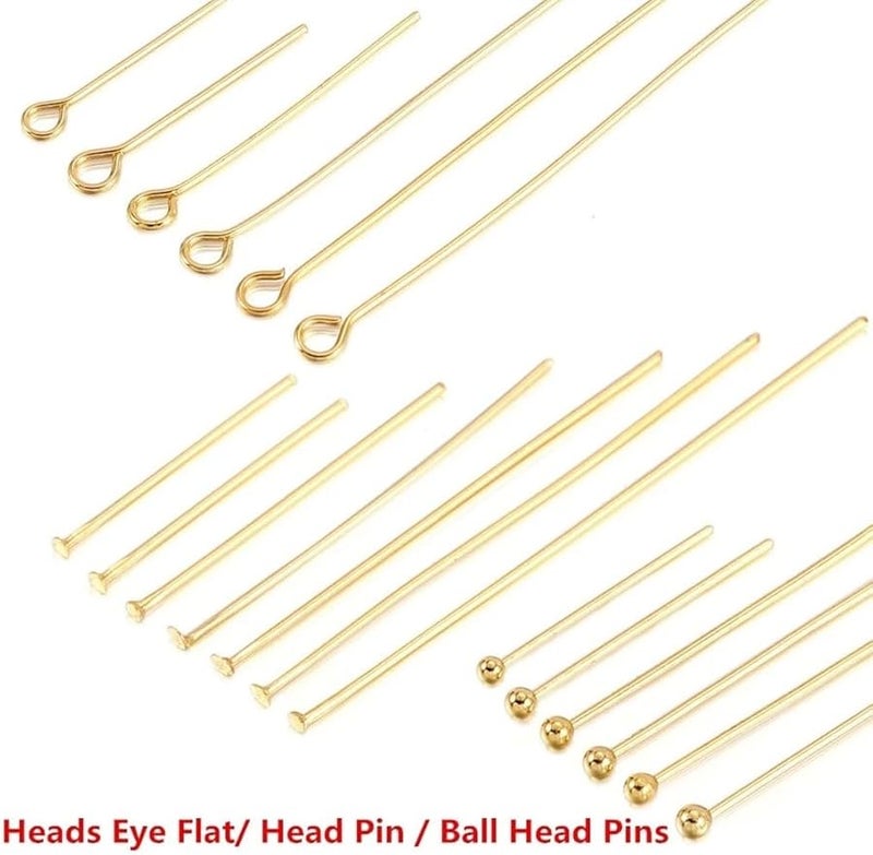Stainless Steel Ball Head Pins 70mm x 0 7mm Gold Silver Plated 100pcs Jewelry Making Accessories - Image 4