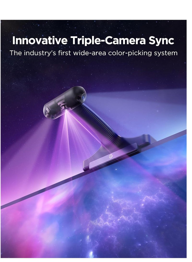 Govee TV Backlight 3 Pro with HDR Triple Camera, 11.8ft 5-in-1 RGBWWIC LED Strip Lights That Change with 55-65 Inch TVs, 75LEDs/m, Supports AI Filter, Smart App and Voice Control, DreamView Sync - Image 3