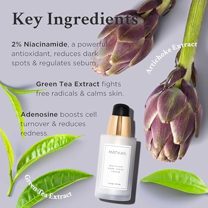 MATKAS Korean Deep Corrector Dark Spots Serum for Face - 1 Fl. Oz. with 2% Niacinamide Serum for Acne, Pores, Hyperpigmentation, Sensitive Skin, Korean Dark Spot Remover for Face, Glow Skincare - Image 5