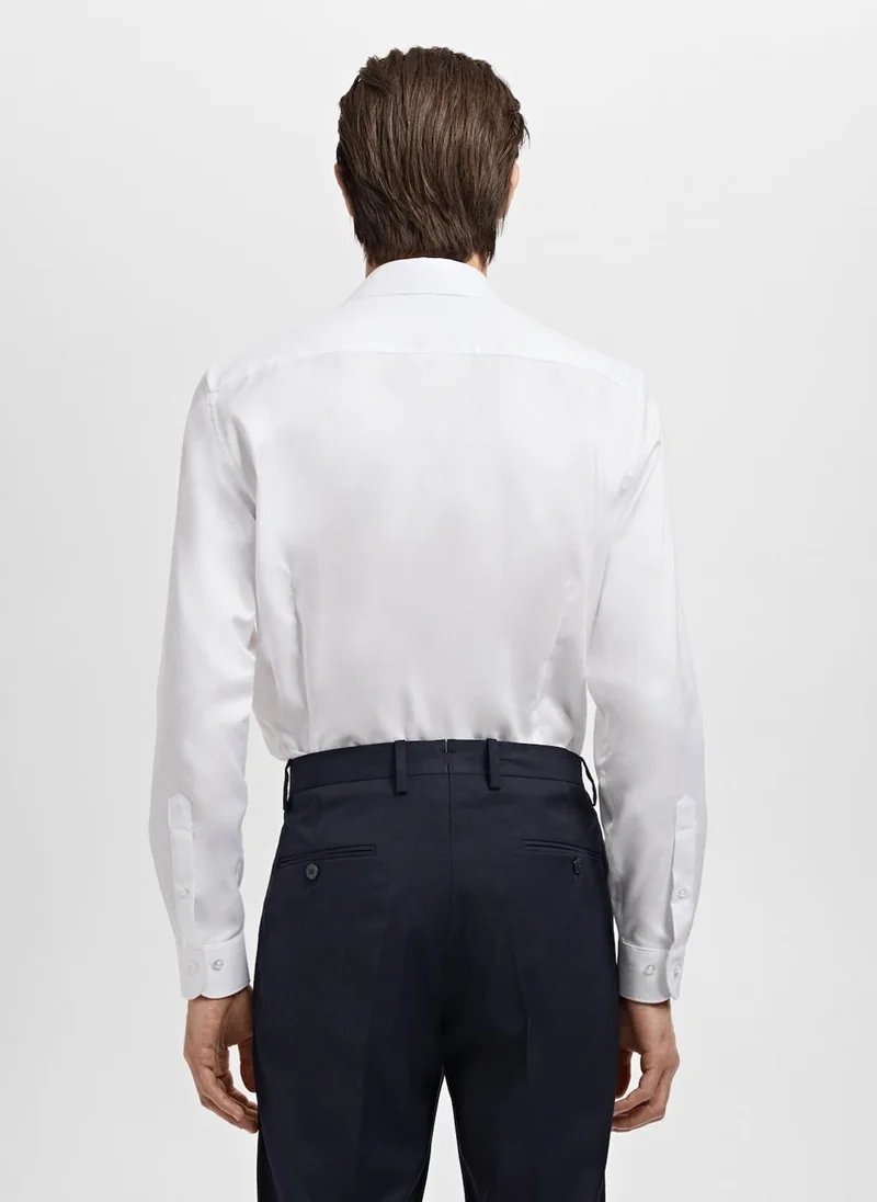 Mango Man Slim-Fit Cotton Suit Shirt
