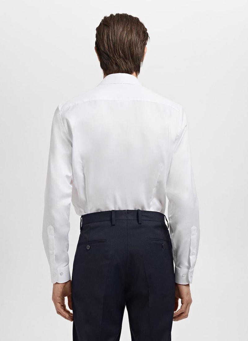 Mango Man Slim-Fit Cotton Suit Shirt  - Image 2