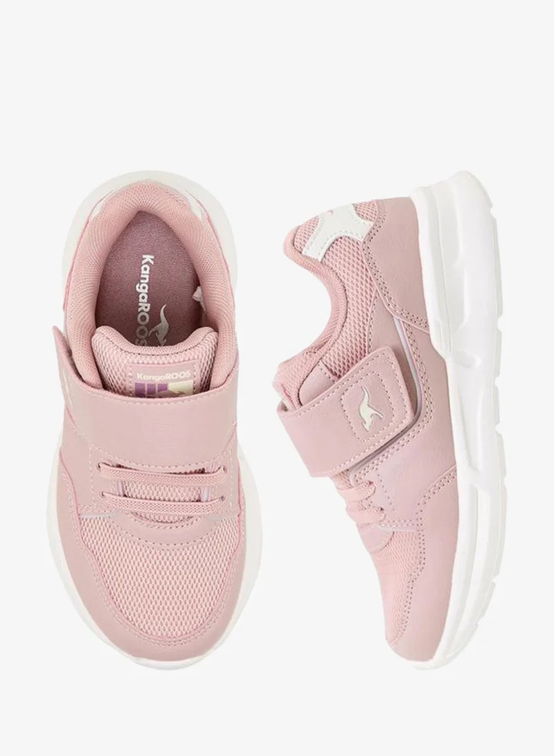 kangaROOS PINK Girls Hook & Loop Ankle Sneakers for Women | Best Price UAE