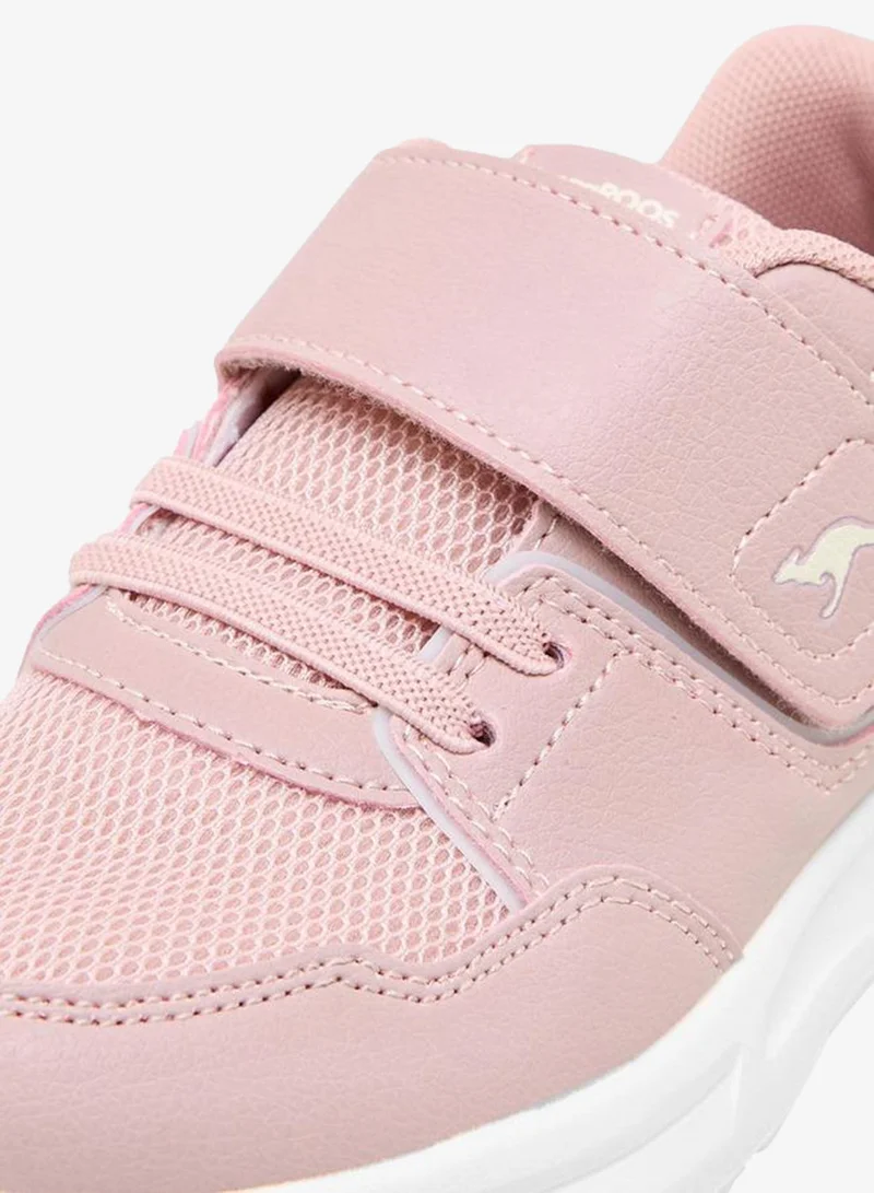 kangaROOS PINK Girls Hook & Loop Ankle Sneakers for Women | Best Price UAE