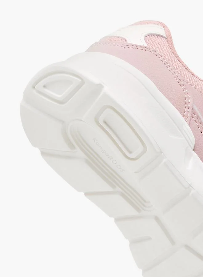 Kangaroos PINK Girls Hook & Loop School Sports Shoes for Women | Best Price UAE