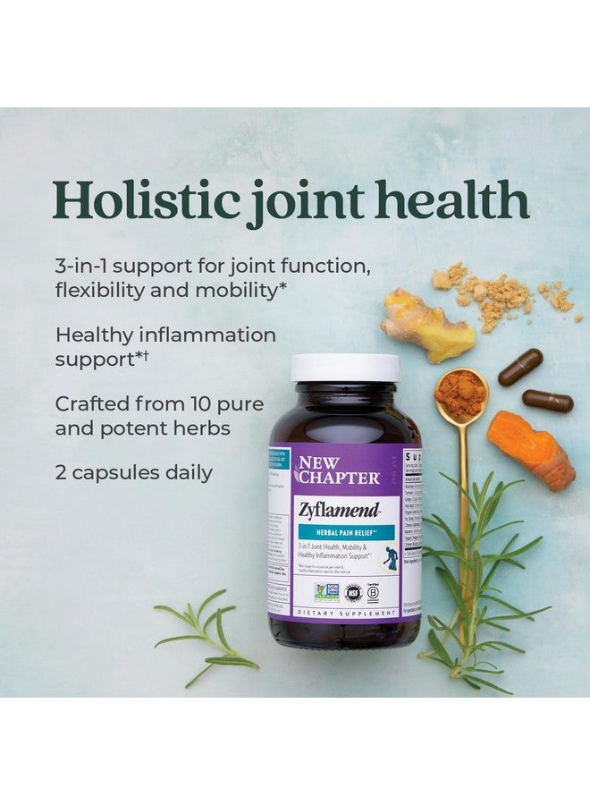 New Chapter Zyflamend™ Multi-Herbal Pain Reliever+ Joint Supplement, 10-in-1 Superfood Blend with Ginger & Turmeric for Healthy Inflammation Response & Herbal Pain Relief+, 120 Count - Image 3