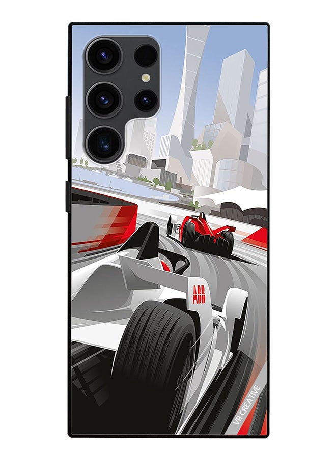 VR CREATIVE Protective Case Cover For Samsung Galaxy S24 Ultra F1 Car Racing Design Multicolour - Image 1