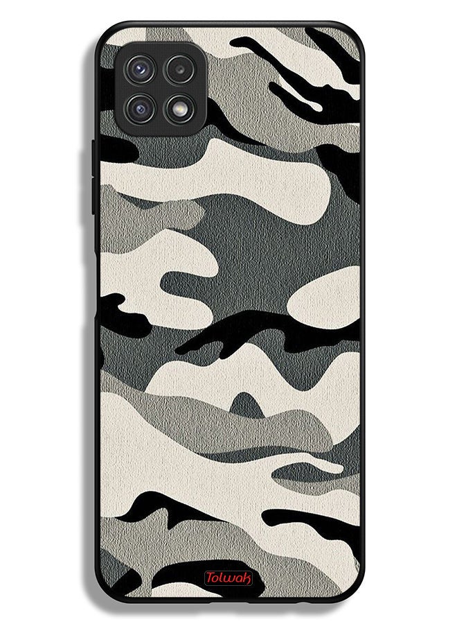 Tolwak Samsung Galaxy A22 5G Protective Case Cover Camouflage - Image 1