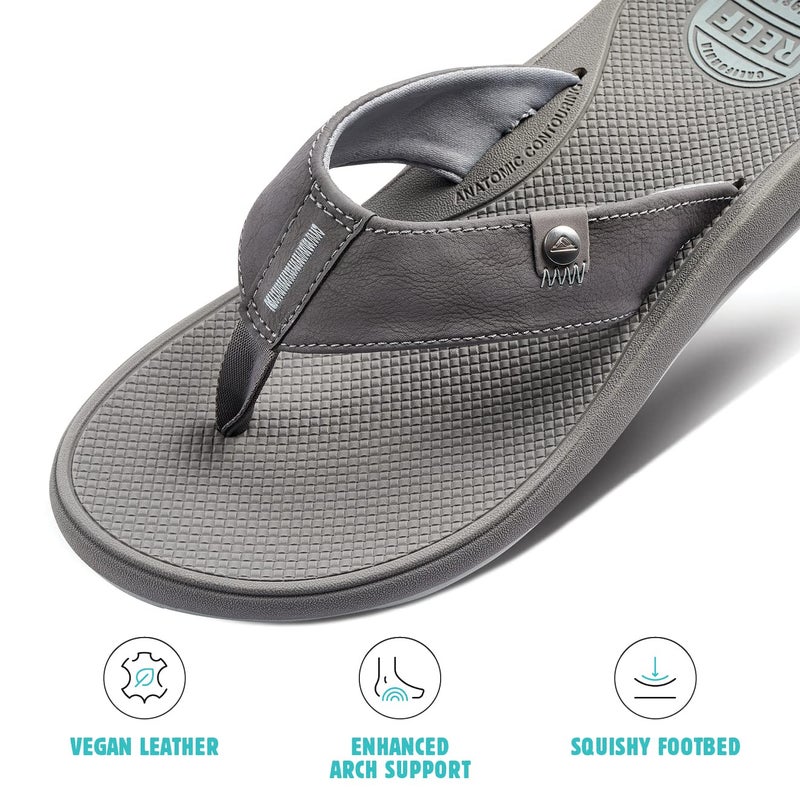 Reef Phantom Nias Men's Sandals Light Grey - 9 Medium - Image 2