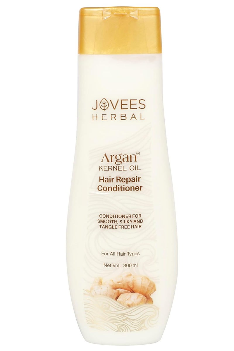 Jovees Herbal Argan Kernel Oil Hair Repair Conditioner For Smoothens Silky And Tangle Free Hair Repairs Dry Damaged Hair Suitable for All Hair Types 300ml - Image 1