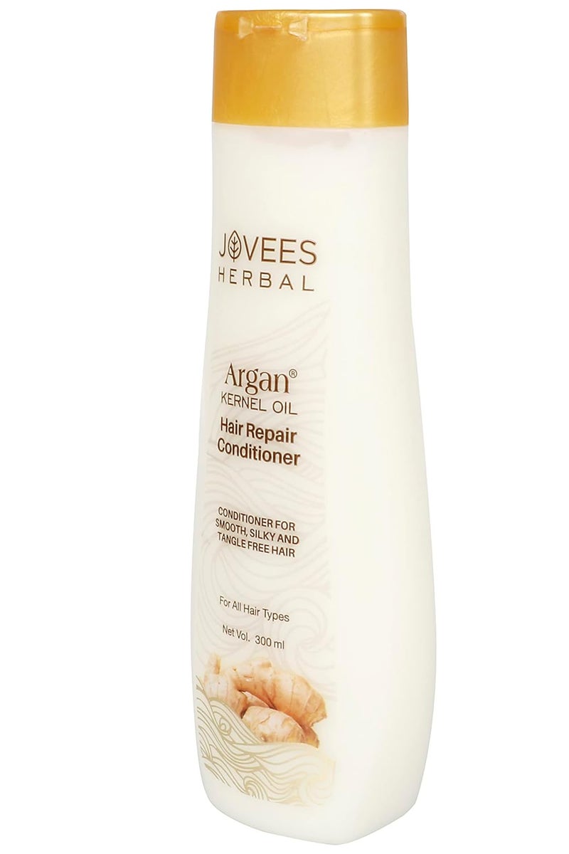 Jovees Herbal Argan Kernel Oil Hair Repair Conditioner For Smoothens Silky And Tangle Free Hair Repairs Dry Damaged Hair Suitable for All Hair Types 300ml - Image 4