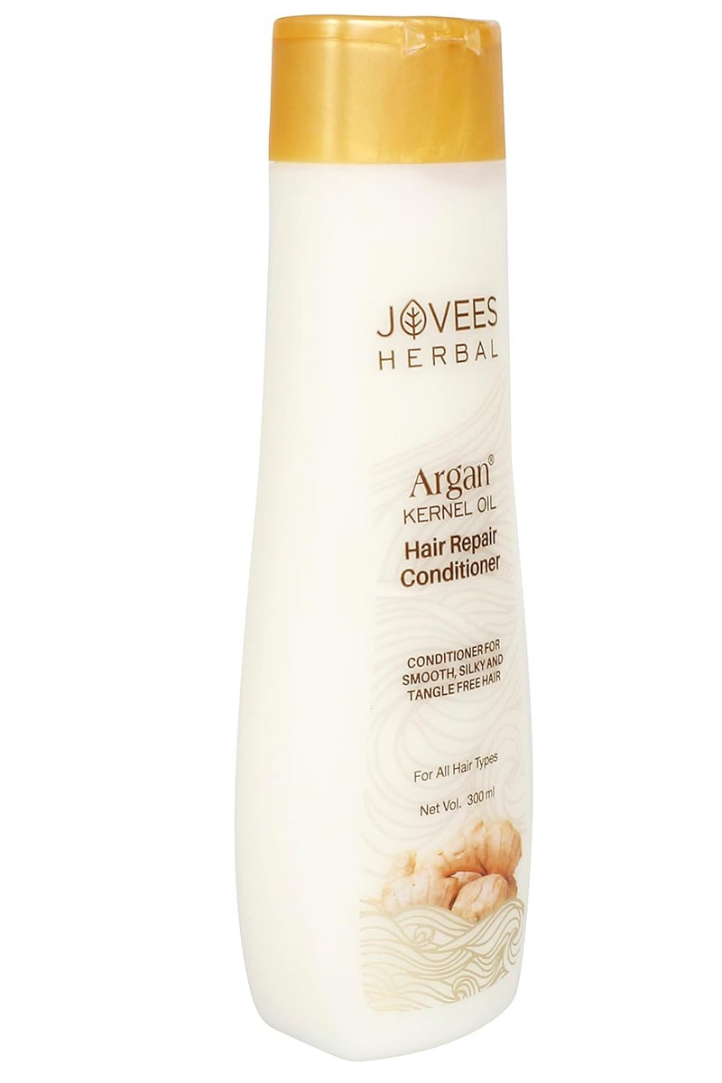 Jovees Herbal Argan Kernel Oil Hair Repair Conditioner For Smoothens Silky And Tangle Free Hair Repairs Dry Damaged Hair Suitable for All Hair Types 300ml - Image 3