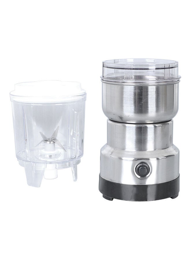 NIBEMINENT Stainless Steel Electric Grain Grinder Herb Pulverizer 2-in-1 Household Superfine Grinding Transparent 29*11*11cm - Image 4