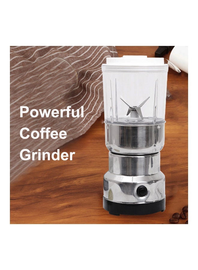 NIBEMINENT Stainless Steel Electric Grain Grinder Herb Pulverizer 2-in-1 Household Superfine Grinding Transparent 29*11*11cm - Image 2