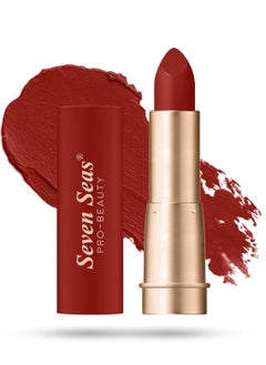 Seven Seas Stay Classy Matte Lipstick Full Coverage Long Lasting Lipstick Smooth Application Transferproof and Smudge Proof  Highly Pigemented Lipstick for Women Carnelian Red