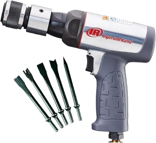 INGERSOLL-RAND Ingersoll Rand 123MAXK Vibration Reduced Air Hammer 5-Piece Chisel Set, 3,530 BPM, 2-5/8" Stroke, Round Shank - Image 1