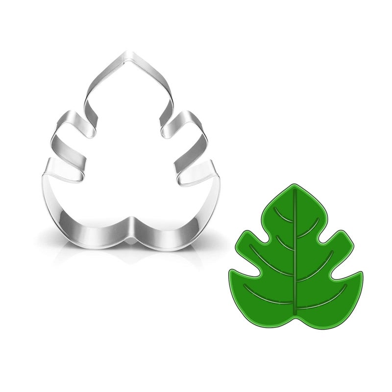 LUBTOSMN Monstera Leaf Cookie Cutter31 inchBiscui Cookie Cutters Molds for Green Baby Shower Wedding Engagement Birthday Party