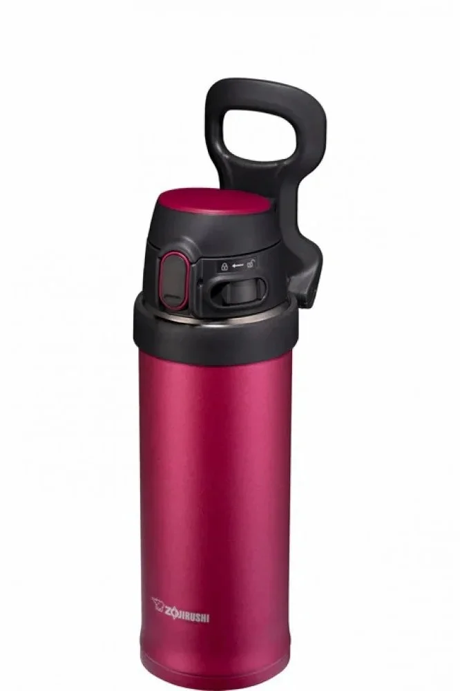 Zojirushi Zojirushi Flip-and-Go Stainless Vacuum Bottle,0.48L,Hibiscus Red