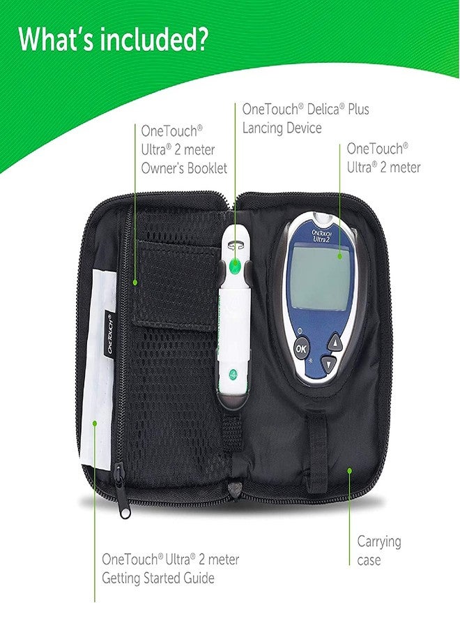 Lifescan نظام مراقبة السكر في الدم ONE Touch Ultra 2 - مجموعة كاملة (لا تشمل الشرائط واللوازم) - Image 4