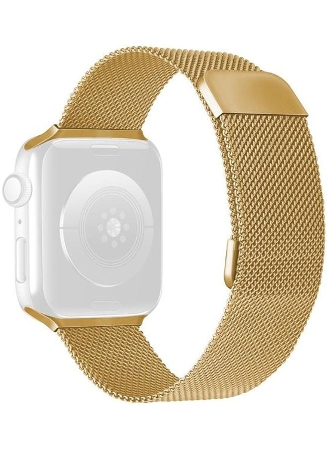 NIBEMINENT Replacement Strap For Apple Watch Series Gold - Image 1