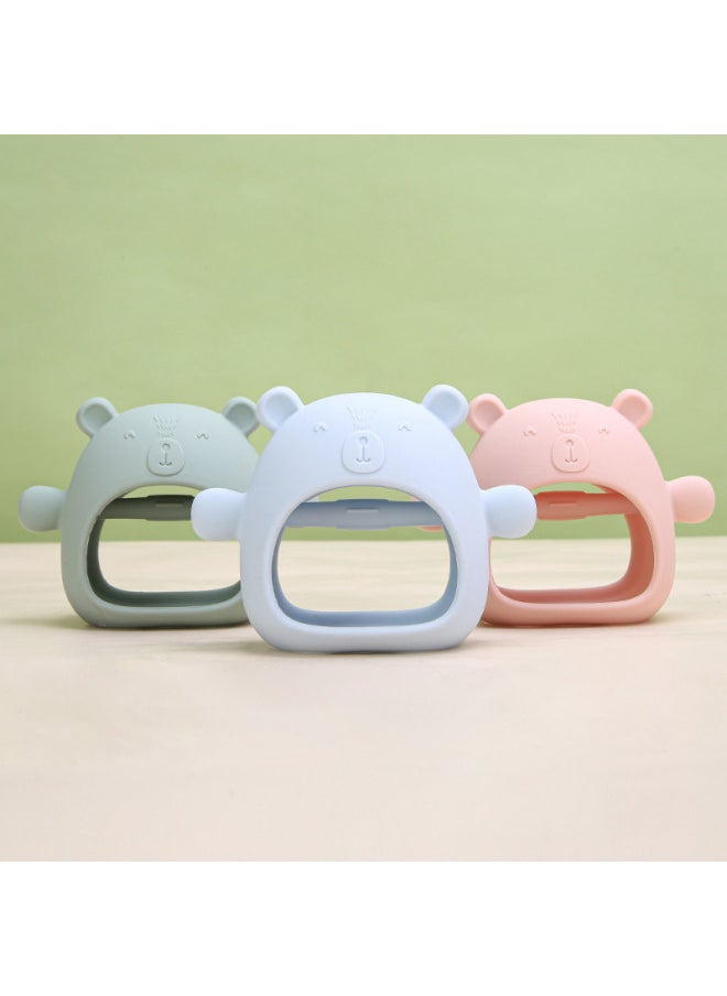 Generic - Baby Gum Baby Gloves Bite Bite Food Grade Silicone Grinding Stick Anti-eating Hand Gum Soothing Toy Gum-Color:Mordilan Bear Gloves Teeth - Image 1