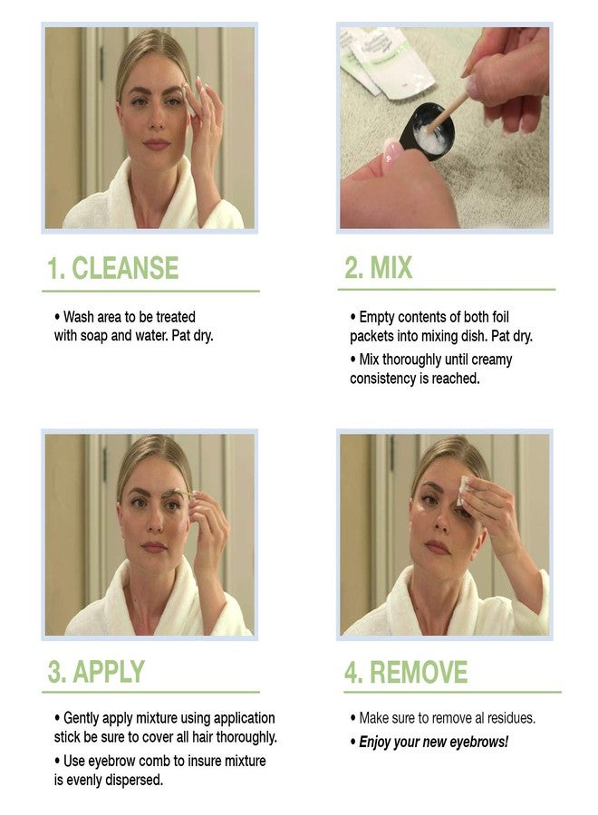 Godefroy Eyebrow Color Lightening Crème, 2 Application Kit, .34 Oz - Image 5