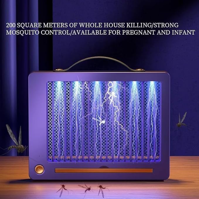NOJTI Electric Mosquito Killer, Fly Insect Killer Machine, Insect Bug Zapper,Fly Catcher and Trap Killer LED Lamp for Restaurants,Home, Kitchen, Indoor, Outdoor (Aspect-White-PEST) (Aspect-White-PEST) - Image 2