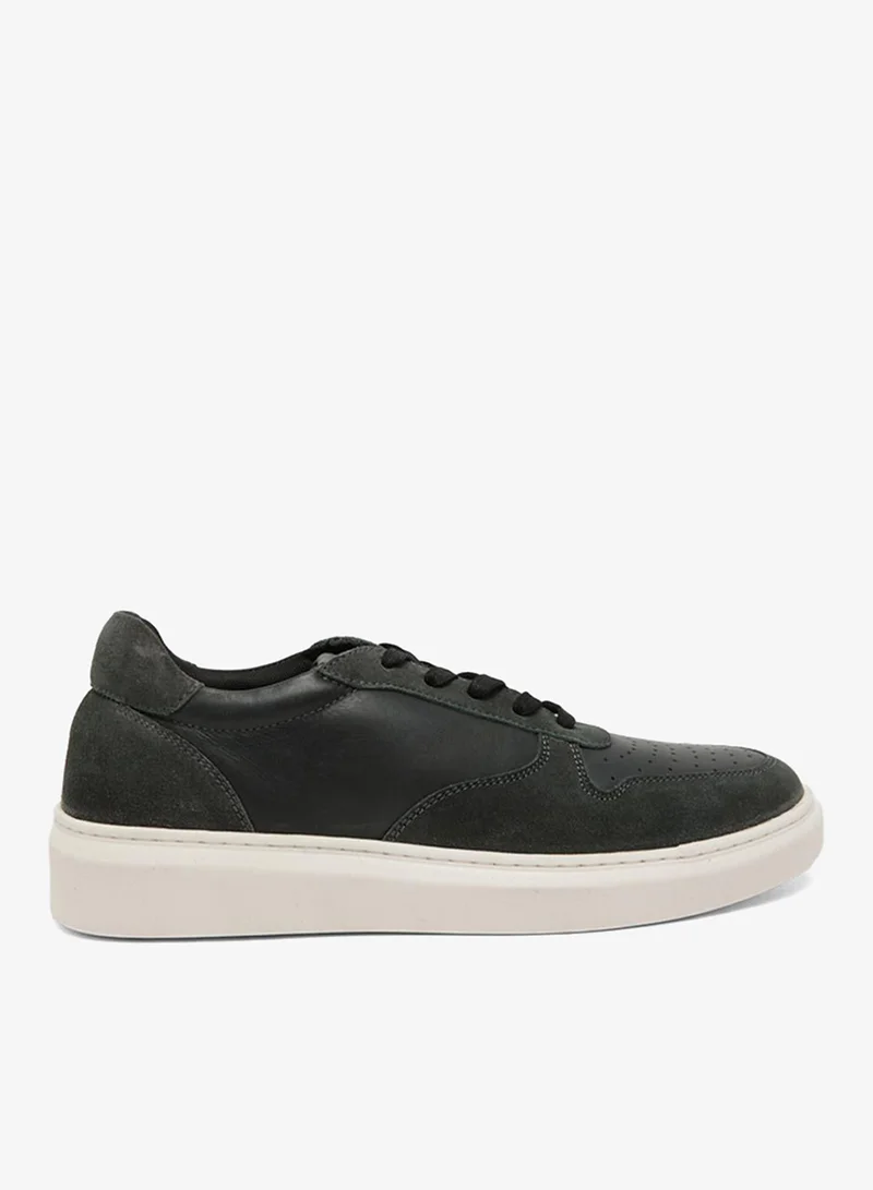 Hush Puppies Mens HPM-ROJAK4-BLK Casual Lace Up Low Top Sneaker , Black