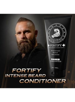 bossman Fortify Intense Beard Conditioner Shower Beard Wash Moisturizer And Beard Softener For Men Beard Growth Products Made In Usa (Naked Scent)  - Image 3
