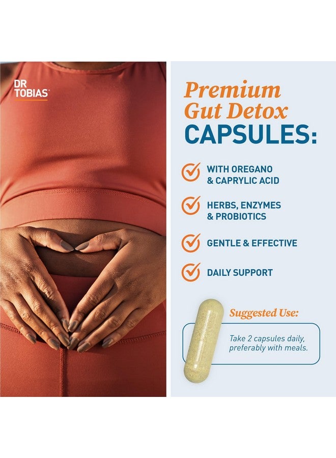Dr. Tobias Dr. Tobias Candida Support, Gut Flora Balance Complex with Oregano, Caprylic Acid, Enzymes & Probiotics, Support Intestinal Detox Cleanse & Gut Health for Women & Men, 60 Capsules, 30 Servings  - Image 3