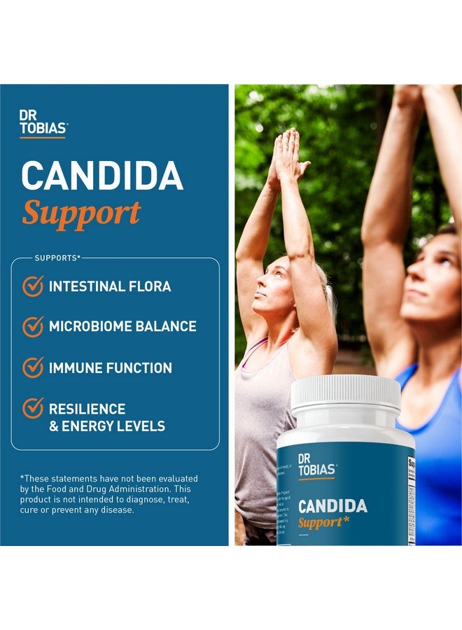 Dr. Tobias Dr. Tobias Candida Support, Gut Flora Balance Complex with Oregano, Caprylic Acid, Enzymes & Probiotics, Support Intestinal Detox Cleanse & Gut Health for Women & Men, 60 Capsules, 30 Servings  - Image 4