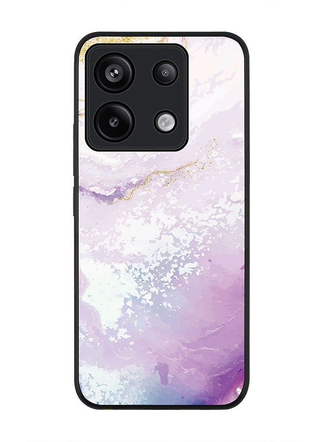 Stylizedd Rugged Black Edge Case for Xiaomi Redmi Note 13 Pro 5G, Slim fit Case Flexible Anti Drop TPU Gel Thin Cover -  Marble Print Marine - Image 1