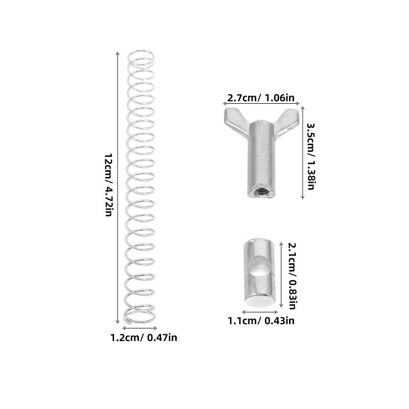 Motorcycle Rear Brake Cable Adjuster Spring And Wing Nut Kit Set Accessories - Image 3