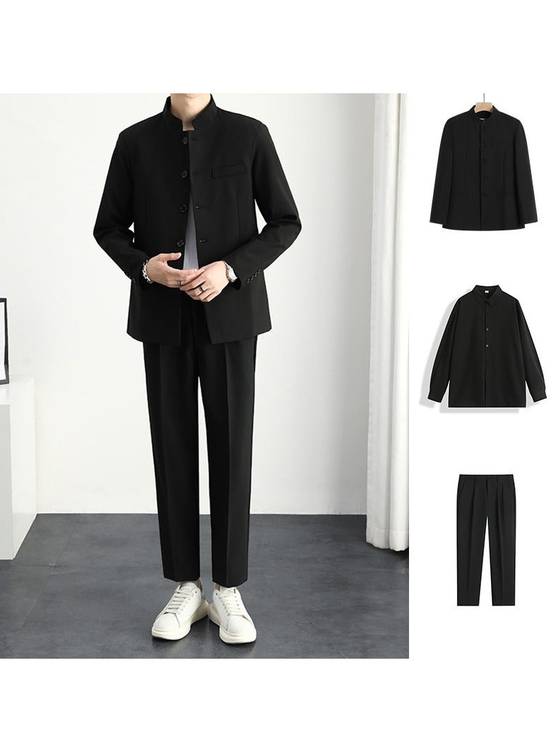 KUYING New Chinese Style Jacket With Stand-up Collar And Suit Set  - Image 1