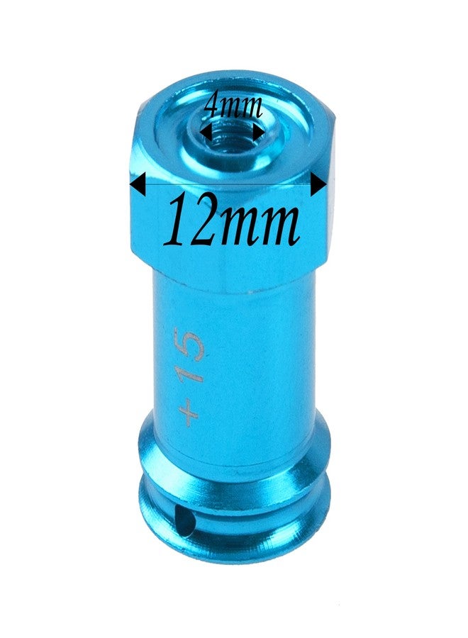 Vgoohobby Aluminum 12mm Wheel Hex Hub Adapters 15mm Extension Longer Combiner Compatible with 1/16 Traxxas Mini E-REVO/Mini Slash/Mini Rally/Mini Summit 1/16 RC Truck Car - Image 3