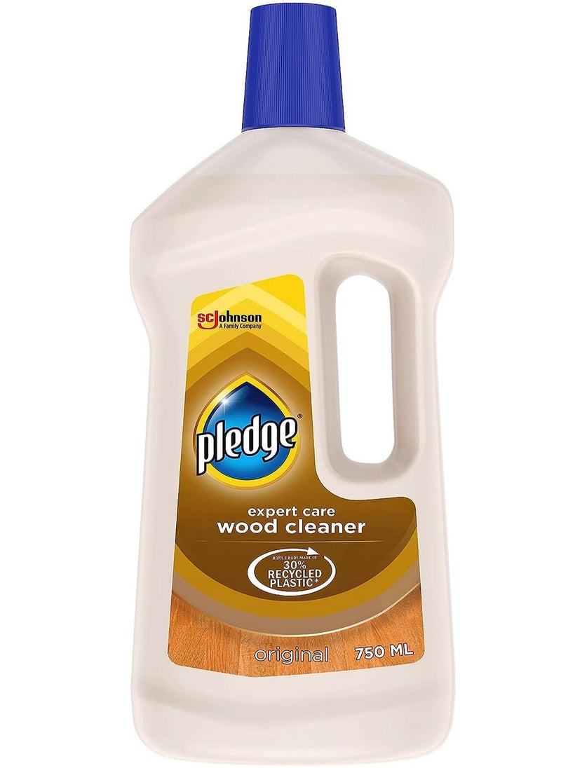 Pledge - Clean It Gentle Wood Floor Liquid Cleaner Streak & Residue Free Original 750 ML - Image 1