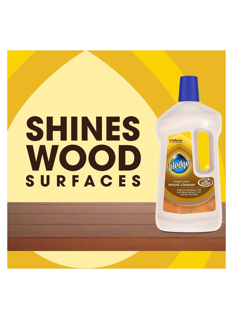 Pledge - Clean It Gentle Wood Floor Liquid Cleaner Streak & Residue Free Original 750 ML - Image 1
