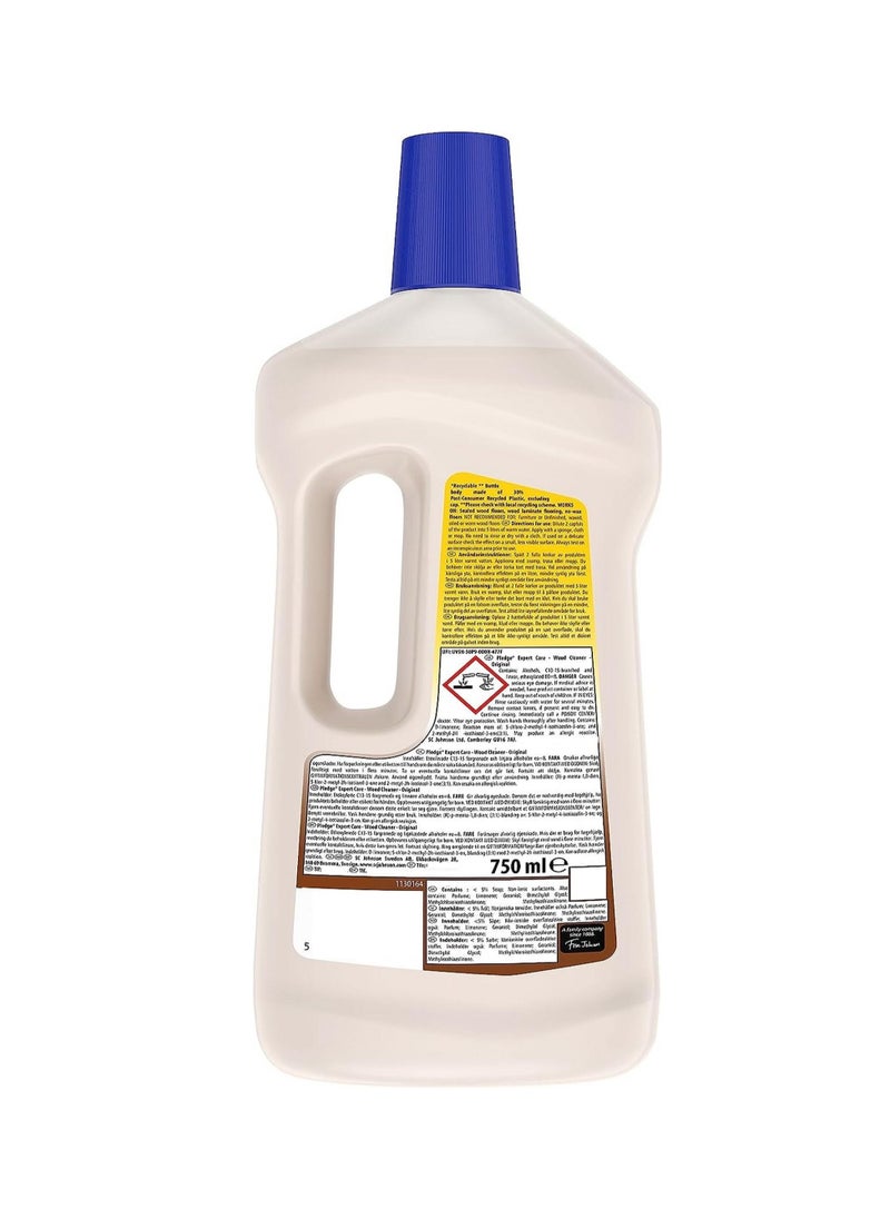 Pledge - Clean It Gentle Wood Floor Liquid Cleaner Streak & Residue Free Original 750 ML - Image 1