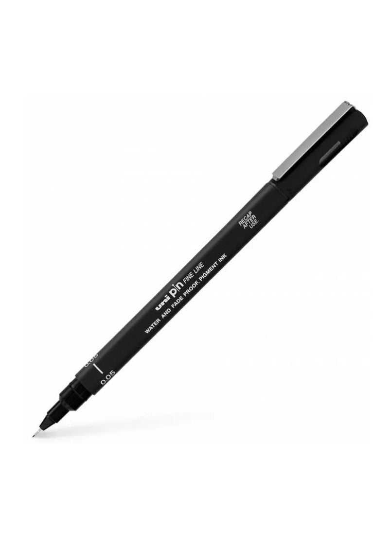 Uniball - 1-Piece Unipin Fineliner Pen 0.05mm Tip Black Ink - Image 1
