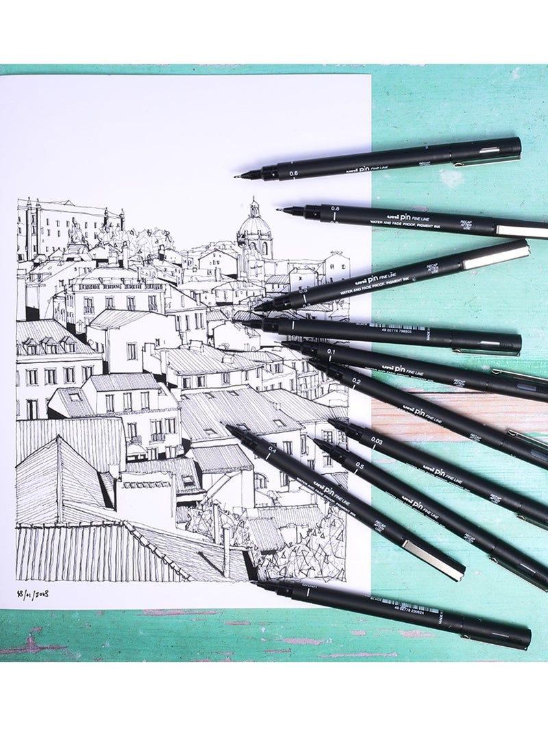 Uniball - 1-Piece Unipin Fineliner Pen 0.05mm Tip Black Ink - Image 1