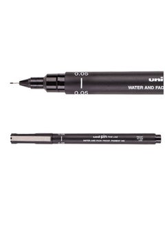 Uniball 1-Piece Unipin Fineliner Pen 0.05mm Tip Black Ink  - Image 2