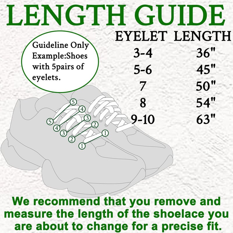 Endoto Shoe Laces for New Balance 9060 Sneaker, 9MM Flat Replacement Shoelaces Strings for Running Shoes(Color:White,Size:45Inch) - Image 2