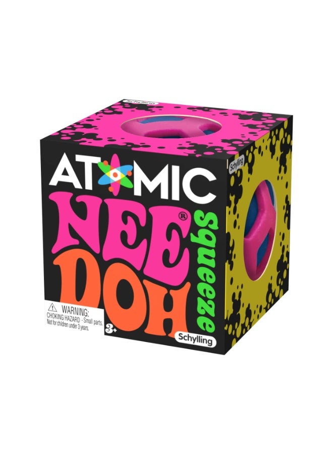 Schylling NeeDoh-Sensory Squeeze Toy with Super Solid Squish-Atomic NeeDoh(Pink)) - Image 3