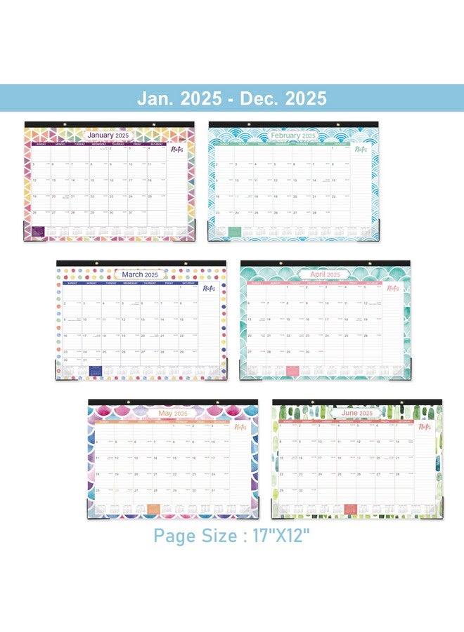 MaaIbok 2025 Desk Calendar - January 2025 To December 2025 - Desk Calendar 2025 Large 17" X 12", Large Ruled Blocks, To-Do List & Notes, Corner Protectors, Office Supplies Calendar For Planning  - Image 5
