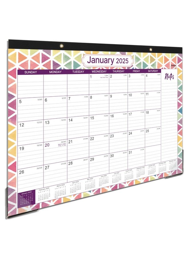 MaaIbok 2025 Desk Calendar - January 2025 To December 2025 - Desk Calendar 2025 Large 17" X 12", Large Ruled Blocks, To-Do List & Notes, Corner Protectors, Office Supplies Calendar For Planning  - Image 1