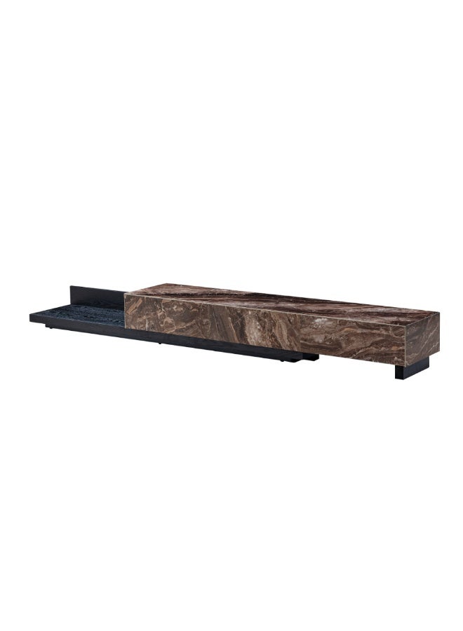 Baytonia Ashata TV Table - Brown and Black - Image 3