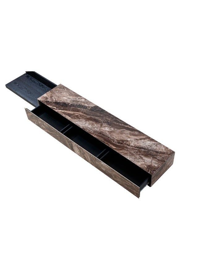 Baytonia Ashata TV Table - Brown and Black - Image 4