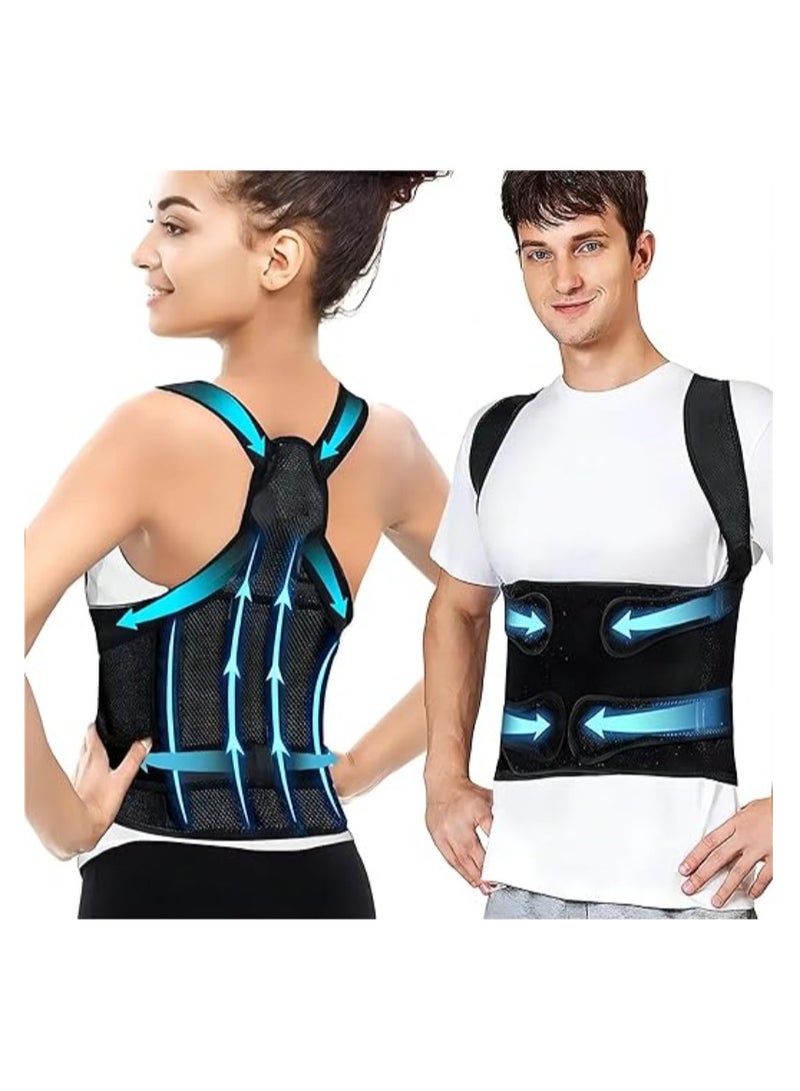 Cool Baby Style COOLBABY Back Support Waist Trim Strap Unisex, Adjustable Breathable Posture Back Support Improves Back Posture and Provides Lumbar Support M Size - Image 1